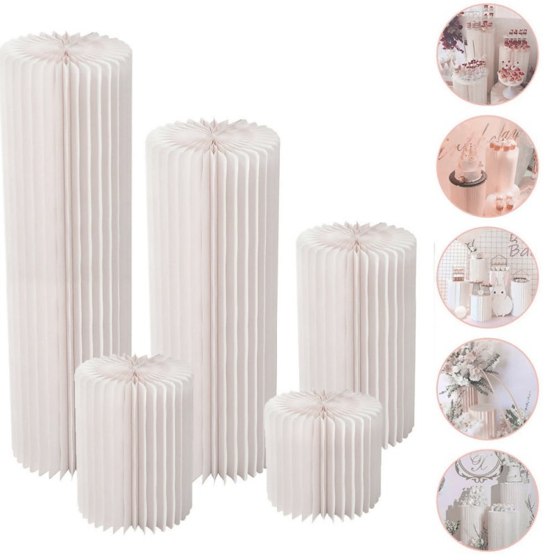 Cylinder Pedestal Stand for Parties Weddings - Wedding Decoration - British D'sire