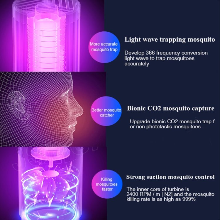 DAI HEART Electric Mosquito Killer Lamp Outdoor Household Photocatalyst Mosquito Killer,Style: Rechargeable - British D'sire
