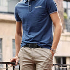 Dandali Men Leather Automatic Buckle Belt, Length: 110cm(Silver) - British D'sire