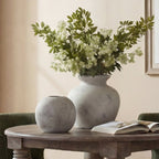 Darcy Antique White Vase - Antique White Ceramic Decorative Vase - Vases - British D'sire