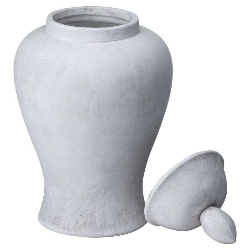 Darcy Large Stone Ginger Jar Decorative Home Accessory - Jar & Jugs - British D'sire