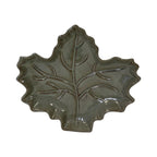 Dark Green Leaf shape plate - Trinket Dish - British D'sire