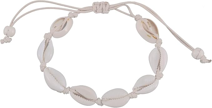 Dawafit Anklets for Women Shell Foot Jewelry Beach Bracelet Ankle On Leg Ankle Strap Accessories White - Women's Anklets - British D'sire Main image