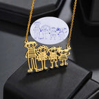CREATE YOUR OWN DESIGN & DRAWINGS - Doodle Drawing Necklace Maiden-Art