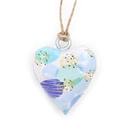 Decor Wood Heart - Blue Abstract - Decor Wood Hearts - British D'sire