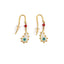 Del Corso Drop Evil Eye Earrings – Sterling Silver 925 Gold Plated, Lightweight 2.5g Dangle Earrings for Women – Handmade Greek Jewelry with Zircon Accents for Protection and Elegant Daily Wear - Earrings - British D'sire