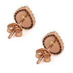 Del Corso Evil Eye Drop Stud Earrings – 9K Solid Gold, 1.1cm Lightweight Studs for Women – Handmade Spiritual Jewelry with Zircon for Daily Protection and Elegant Minimalist Style - Stud Earrings - British D'sire