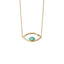 Del Corso Evil Eye Necklace – 14K Yellow Gold with Enamel – Lightweight 0.9 g – Perfect for Women – Hypoallergenic & Durable – Elegant Protective Charm with Timeless Design for Daily Wear and Special Occasions - Necklaces & Pendants - British D'sire