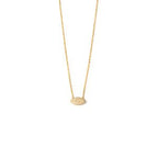 Del Corso Evil Eye Necklace – 14K Yellow Gold with Turquoise Enamel – Lightweight 0.9 g – Perfect for Women – Hypoallergenic & Durable – Elegant Protective Jewelry with Cultural Significance for Daily Wear and Special Occasions - Necklace - British D'sire