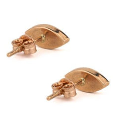 Del Corso Evil Eye Stud Earrings – 14K Solid Gold, 0.8cm, Lightweight 1.3g Studs for Women – Handmade Protective Jewelry with Zircon for Spiritual Defense and Daily Elegance - Earrings - British D'sire