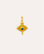 Del Corso Ottoman Hands Lapis Evil Eye Charm – 18ct Gold - Plated Recycled Brass, Handcrafted Jewelry for Women, Protective Symbol with Vibrant Blue Lapis Stone - Earrings - British D'sire
