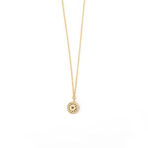 Del Corso Round Evil Eye Necklace – 9K Gold – Lightweight– Perfect for Women – Hypoallergenic & Durable – Elegant Protective Charm with a Timeless Design for Daily Wear and Special Occasions - Necklaces & Pendants - British D'sire