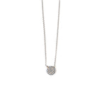 Del Corso Round Evil Eye Necklace – Sterling Silver 925 – Lightweight 2.6 g – Perfect for Women – Hypoallergenic & Durable – Protective Charm with Timeless Design for Everyday Elegance and Special Occasions - Necklaces & Pendants - British D'sire
