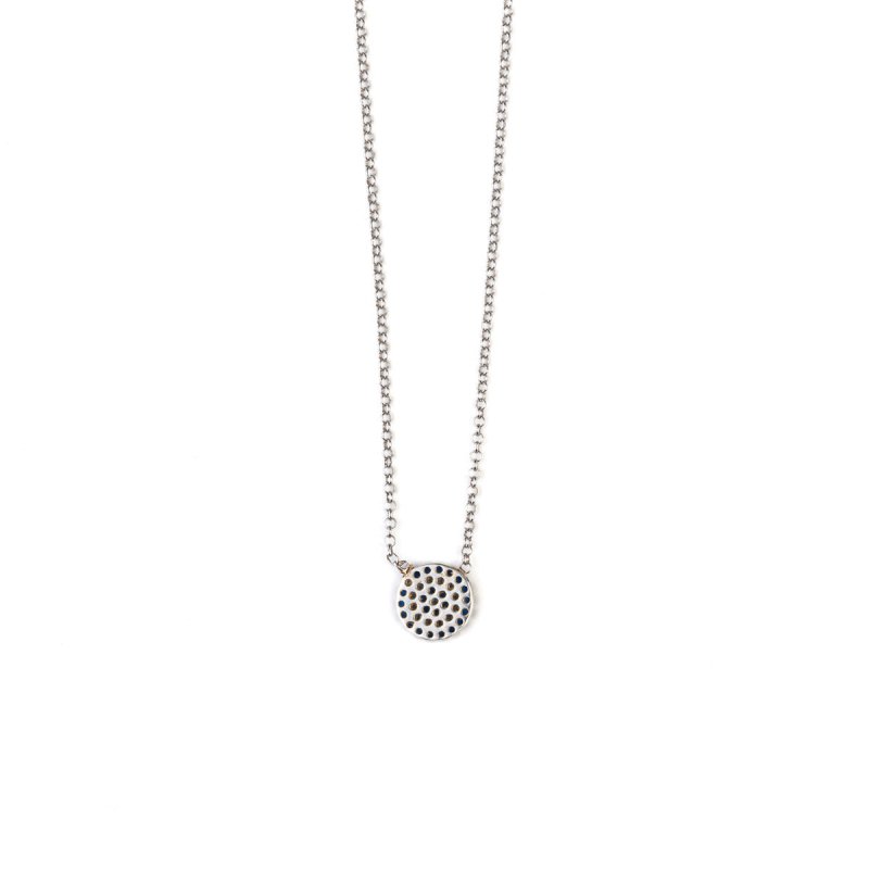 Del Corso Round Evil Eye Necklace – Sterling Silver 925 – Lightweight 2.6 g – Perfect for Women – Hypoallergenic & Durable – Protective Charm with Timeless Design for Everyday Elegance and Special Occasions - Necklaces & Pendants - British D'sire