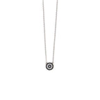 Del Corso Round Evil Eye Necklace – Sterling Silver 925 – Lightweight 2.6 g – Perfect for Women – Hypoallergenic & Durable – Protective Charm with Timeless Design for Everyday Elegance and Special Occasions - Necklaces & Pendants - British D'sire