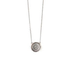 Del Corso Round Evil Eye Necklace – Sterling Silver 925 with Zircon – Lightweight – Perfect for Women and Unisex Wear – Hypoallergenic & Durable – Protective Charm for Elegance and Everyday Style - Necklaces & Pendants - British D'sire