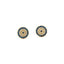 Del Corso Stud Eye Earrings with Zircon – 925 Sterling Silver Gold Plated - Lightweight - Perfect for Women - Hypoallergenic & Stylish Jewelry - Elegant Design for Daily Wear or Special Occasions - Earrings - British D'sire