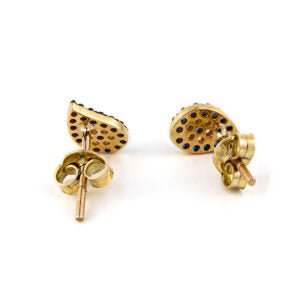 Del Corso Tear Drop Evil Eye Stud Earrings – 14K Solid Gold, 6mm Lightweight Studs for Women – Dainty Spiritual Jewelry for Protection, Everyday Elegance, and Sensitive Ears Secondary image