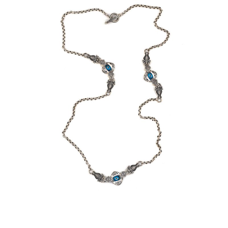 Del Corso Yianni Jewelry Evil Eye Necklace – Sterling Silver – Lightweight [Weight] – Perfect for Women – Hypoallergenic & Durable – Elegant Protective Jewelry with Timeless Design for Daily Wear and Special Occasions Secondary image