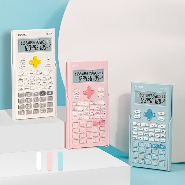 Deli 1700 Scientific Calculator Portable And Cute Student Calculator(Blue) - British D'sire