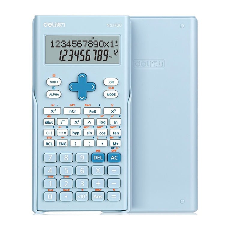 Deli 1700 Scientific Calculator Portable And Cute Student Calculator(Blue) - British D'sire Main image
