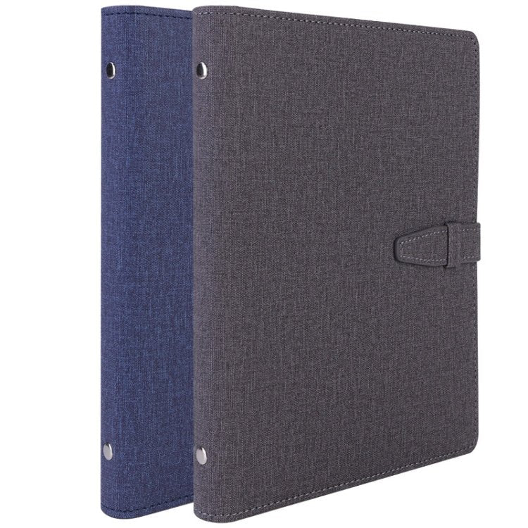 Deli 3309 A5 Loose - Leaf Notebook Office Business Carry Meeting Notes, Random Color Delivery - British D'sire