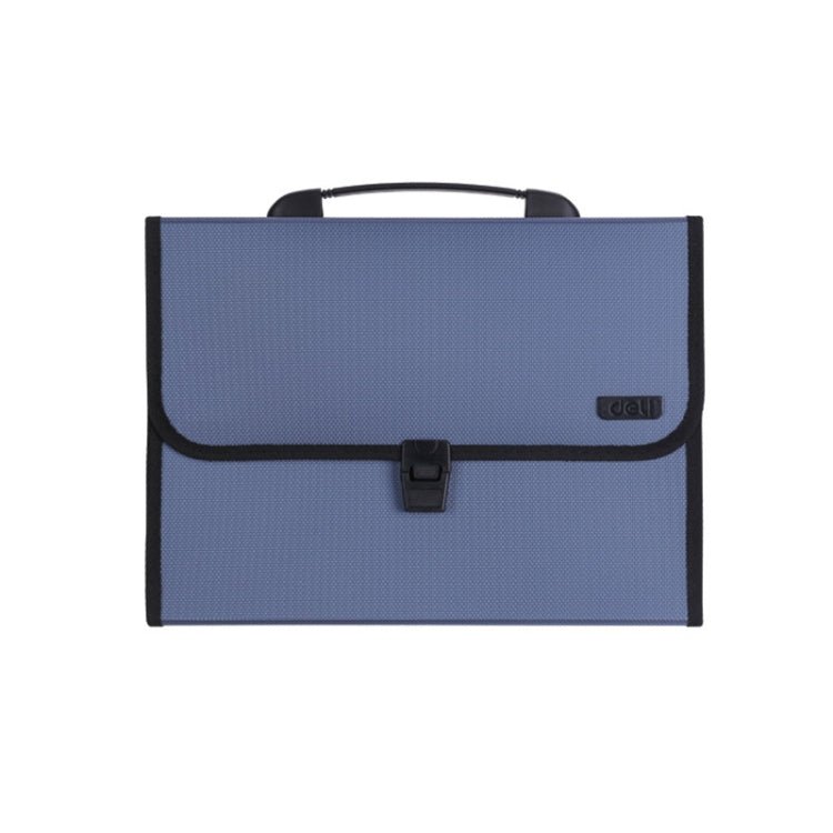 Deli 5556 13 - Grid A4 Folder Business Document Business Package Meeting Package(Blue) - British D'sire Main image