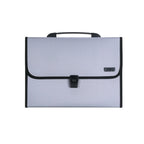 Deli 5556 13 - Grid A4 Folder Business Document Business Package Meeting Package(Silver) - British D'sire