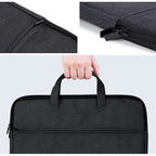 Deli 5590 Portable Briefcase Meeting Record Storage Bag Computer Bag(Black) - British D'sire