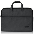 Deli 5590 Portable Briefcase Meeting Record Storage Bag Computer Bag(Gray) - British D'sire