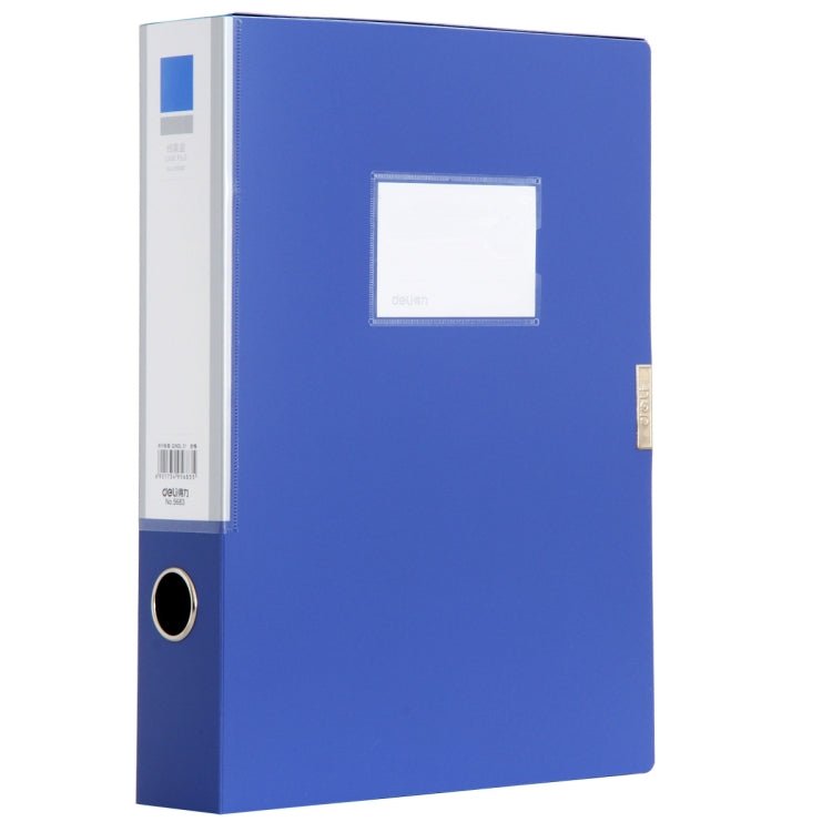 Deli 5683 File Box A4 Plastic File Box 55mm Office Storage Box Information Box - British D'sire