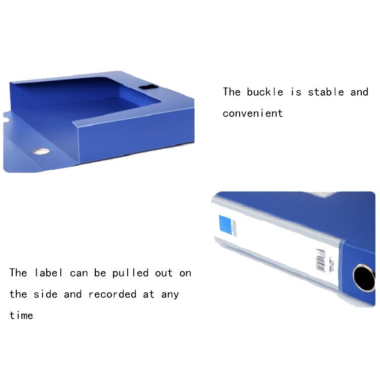 Deli 5683 File Box A4 Plastic File Box 55mm Office Storage Box Information Box - British D'sire