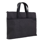 Deli 63750 Office Portable Zipper Document Bag Double - Layer Conference Information Bag(Gray) - British D'sire