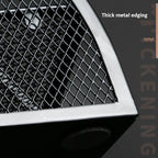 Deli 9200 Full Metal Hollow Pen Holder Office Supplies Storage Box(Black) - British D'sire