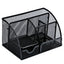 Deli 9200 Full Metal Hollow Pen Holder Office Supplies Storage Box(Black) - British D'sire