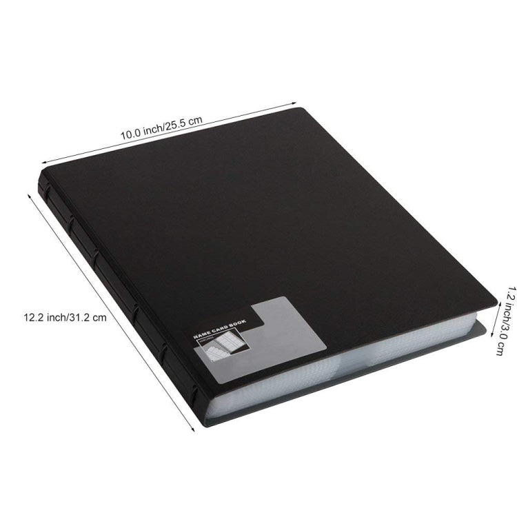 Deli Business Card Book Name Card Holder Book with 600 Business Cards Capacity - British D'sire