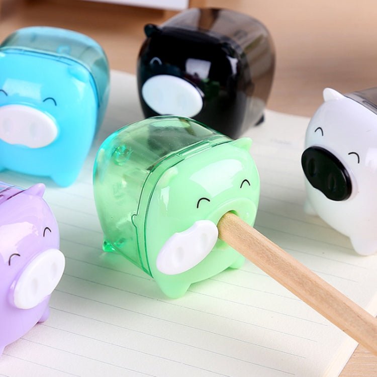 Deli Mini Pig Manual Pencil Sharpeners Kids Friendly at Home Office School, Random Color Delivery - British D'sire Main image