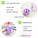 Deli Mini Pig Manual Pencil Sharpeners Kids Friendly at Home Office School, Random Color Delivery - British D'sire