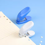 Deli Mini Small Hole Punch Single Circular Hole Punch Machine Manual Hole Punch, Size: 6x5.5cm, Random Color Delivery - British D'sire