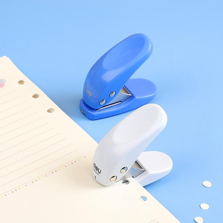 Deli Mini Small Hole Punch Single Circular Hole Punch Machine Manual Hole Punch, Size: 6x5.5cm, Random Color Delivery - British D'sire
