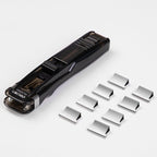Deli Office Stationery Supplementary Clip Push Clipper, Specification: 8591A (Black) - British D'sire