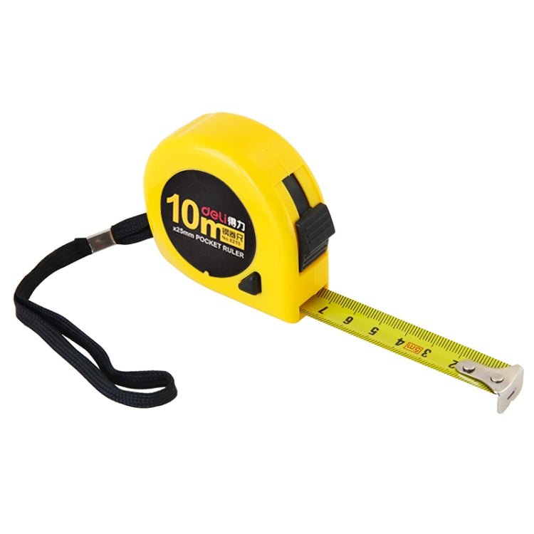 deli Retractable Ruler Measuring Tape Portable Pull Ruler Mini Tape Measure, Length: 10m - British D'sire