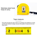 deli Retractable Ruler Measuring Tape Portable Pull Ruler Mini Tape Measure, Length: 3m - British D'sire