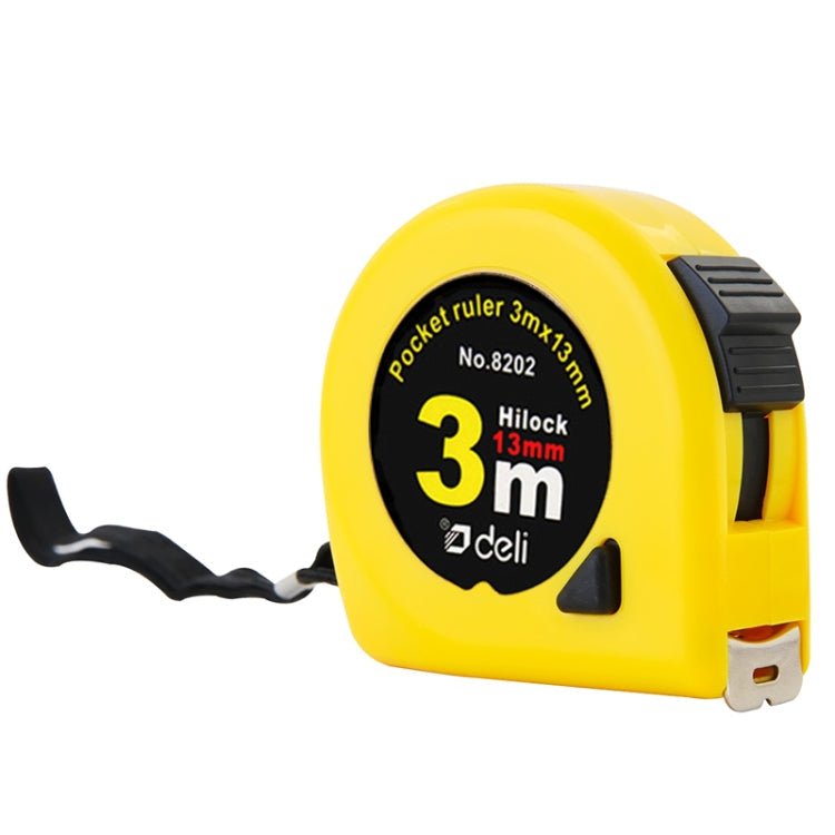 deli Retractable Ruler Measuring Tape Portable Pull Ruler Mini Tape Measure, Length: 3m - British D'sire