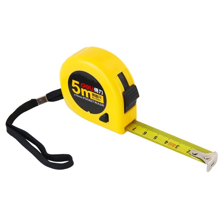 deli Retractable Ruler Measuring Tape Portable Pull Ruler Mini Tape Measure, Length: 5m - British D'sire
