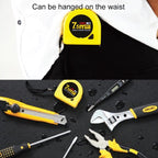 deli Retractable Ruler Measuring Tape Portable Pull Ruler Mini Tape Measure, Length: 7.5m - British D'sire