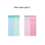 Deli S928 50 PCS/Barrel HB Pencil Students Round Writing Pencil(Blue) - British D'sire