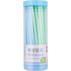 Deli S928 50 PCS/Barrel HB Pencil Students Round Writing Pencil(Blue) - British D'sire