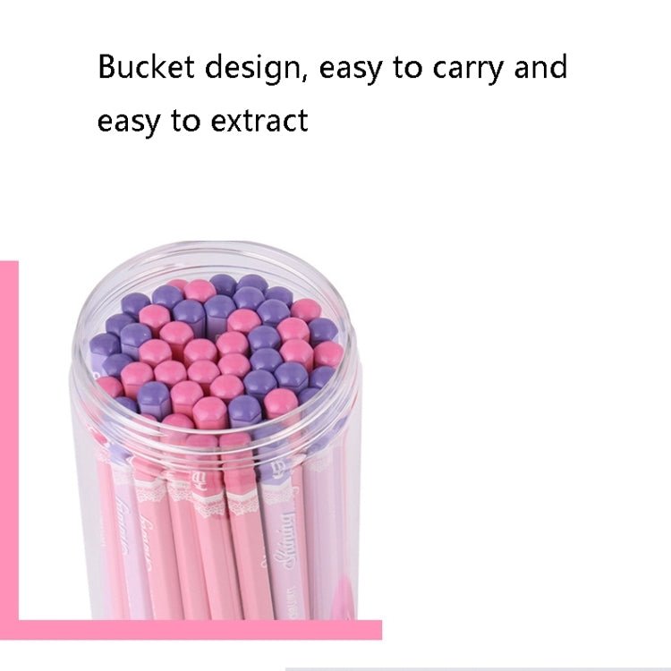 Deli S928 50 PCS/Barrel HB Pencil Students Round Writing Pencil(Blue) - British D'sire