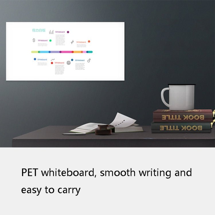 Deli Soft Iron Whiteboard Wall Sticker Office Study Home Erasable Magnetic Whiteboard Sticker, Size: 8710 (0.6x450x1000mm) - British D'sire